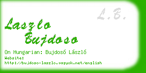 laszlo bujdoso business card